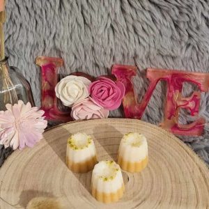 Fondants parfumés artisanaux en forme de cannelé