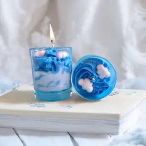 Bougie parfumée linge frais artisanale – notes florales et fraîches – cire naturelle