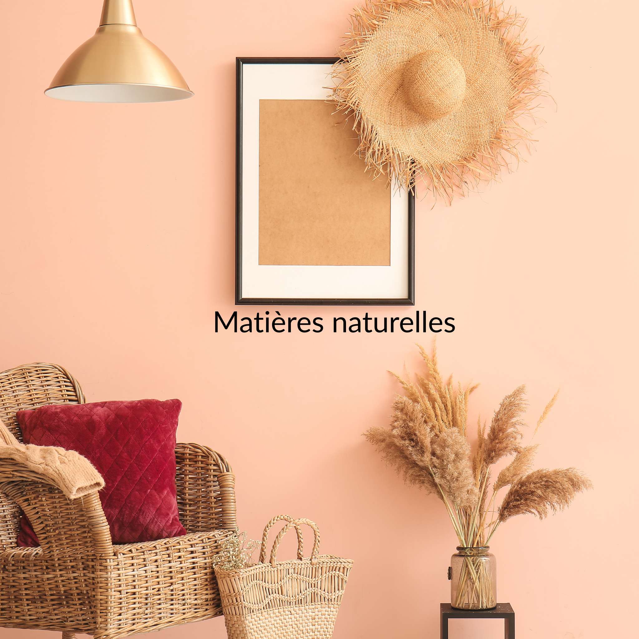 fauteuil en rotin dans une déco maison de vacances