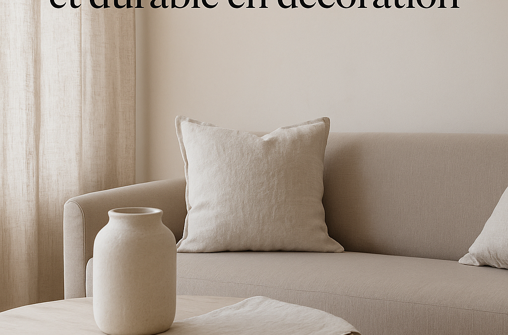 Zoom sur le lin : l’élégance naturelle et durable en décoration
