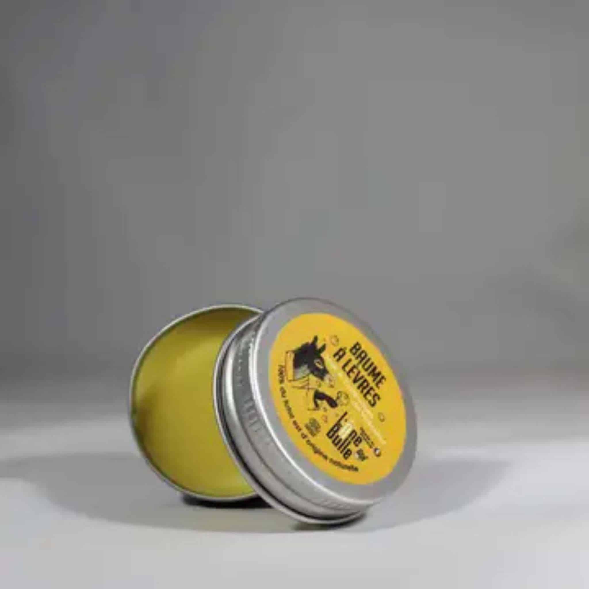 Étiquette du baume à lèvres miel calendula Vallouise – fabrication artisanale française