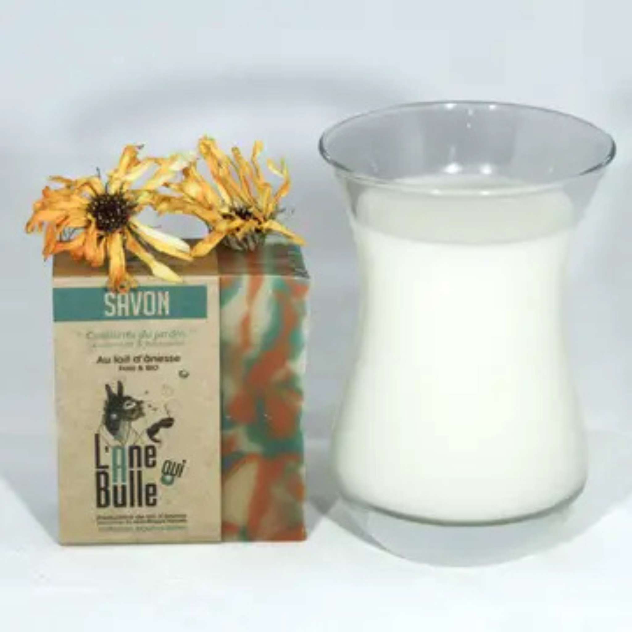 savon d'ânesse bio à la calendula et la bourrache