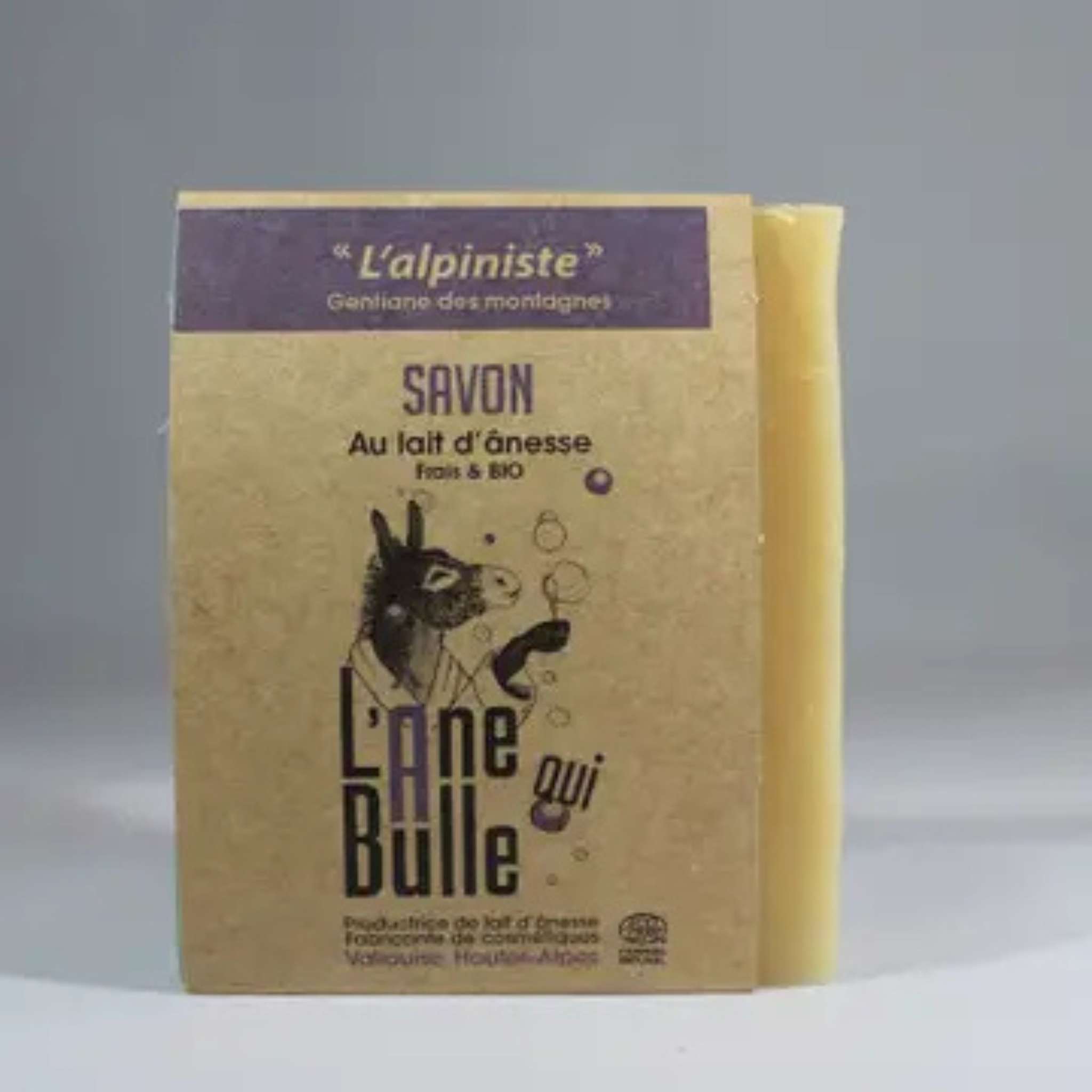 savon d'ânesse bio à la gentiane