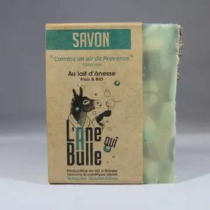 savon au lait d'ânesse bio à la lavande