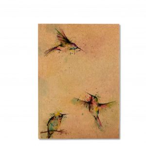 carnet papier recyclé 3 colibris