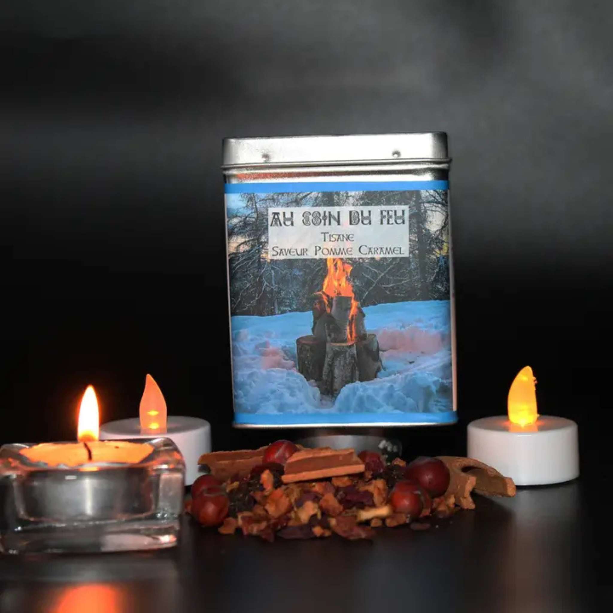 tisane saveur pomme caramel vanille