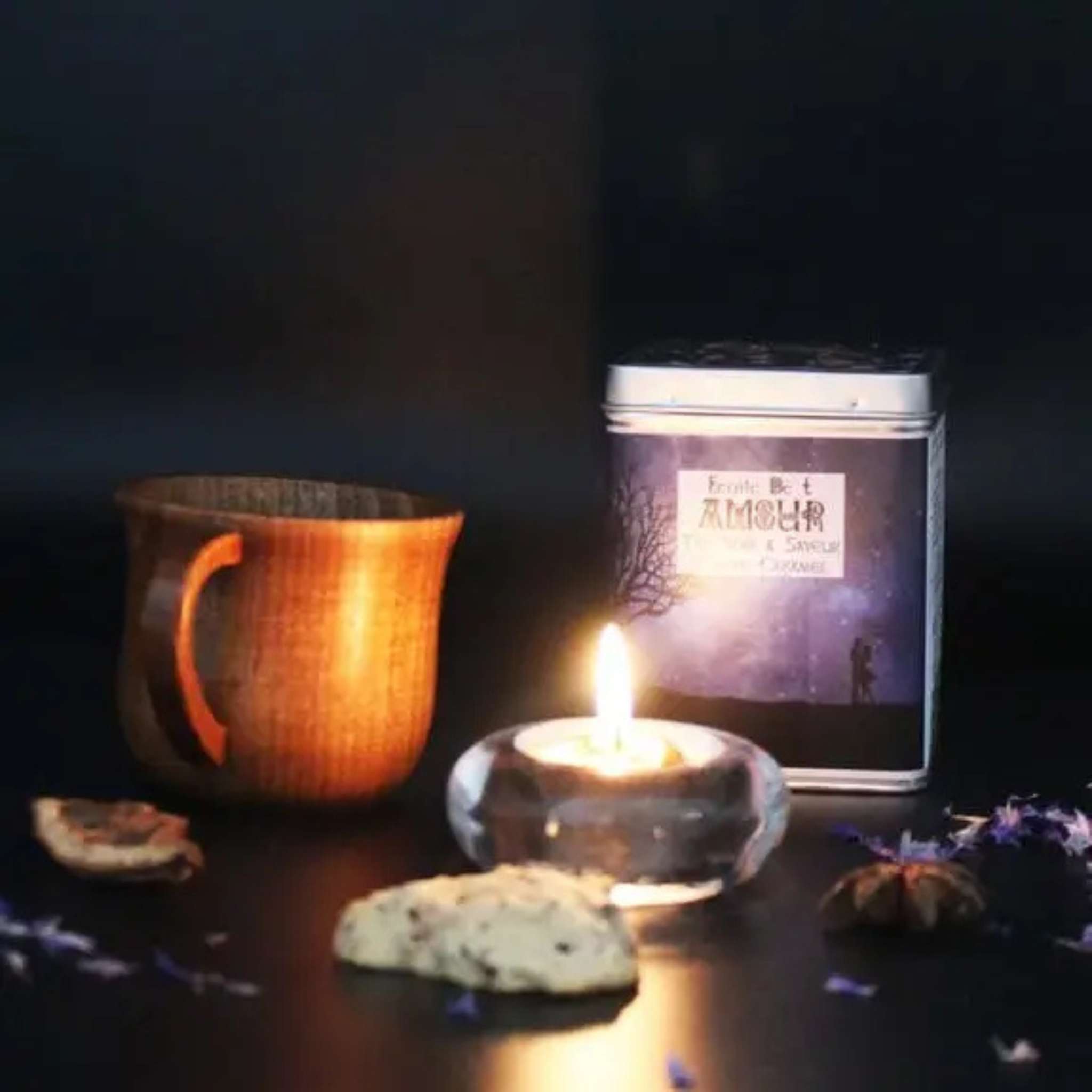 thé noir saveur pomme caramel