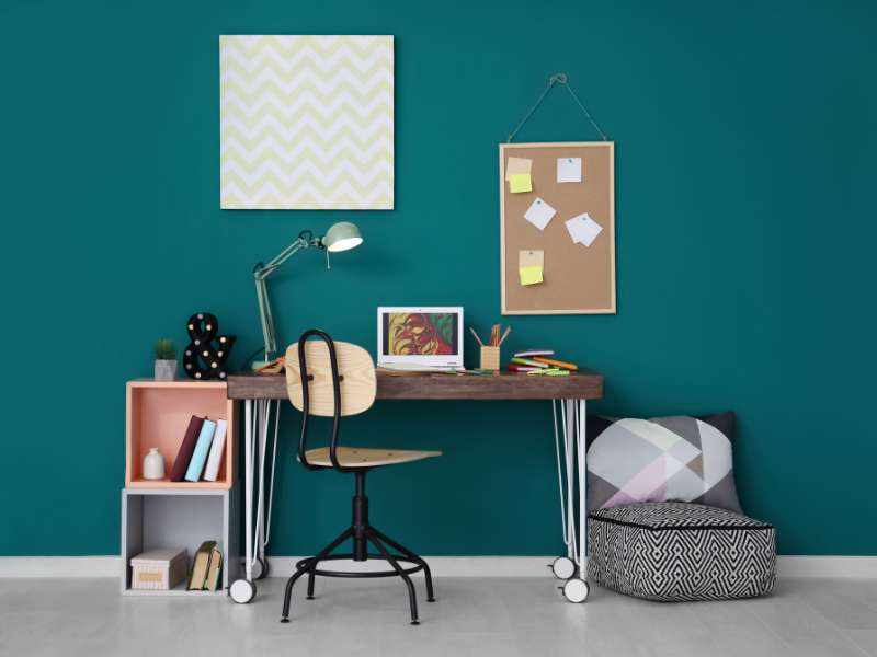 bureau mural rabattable pour coin bureau petit espace