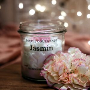 Bougie Parfumée Jasmin 200g – Élégance florale et atmosphère relaxante