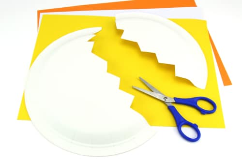 étape un découper l'assiette