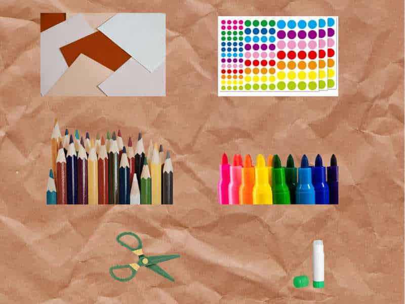 matériel nécessaire pour œufs en papier