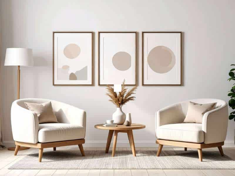 petit salon décoration épurée minimaliste