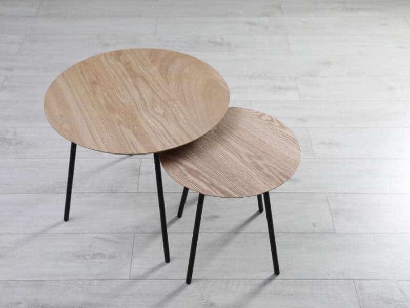 table basse ronde petit salon gain de place